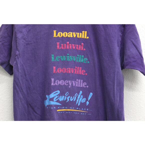 Vintage Louisville Kentucky Your Kind Of Place T Shirt Medium - Picture 2 of 9